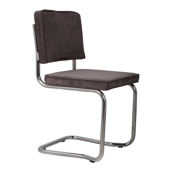Комплект от 2 тъмно сиви стола Ridge Kink Rib - Zuiver