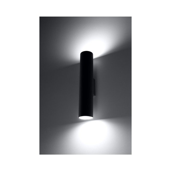 Черна стенна лампа 2 Castro - Sollux-image-3