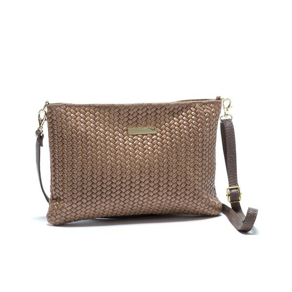 Šedo-hnědá kožená kabelka Isabella Rhea no. 8029-image-3