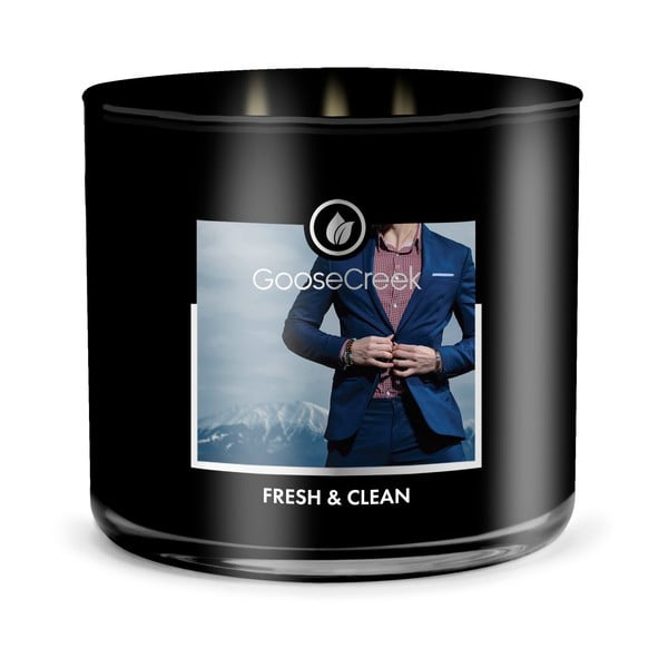 Мъжка ароматна свещ в кутия Fresh & Clean, 35 часа горене Men's Collection - Goose Creek