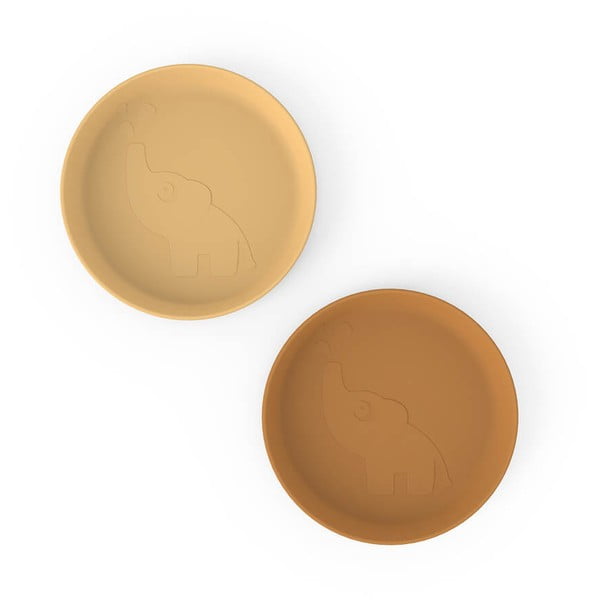 Жълти детски чинии в комплект от 2 бр. ø 18,5 cm Elphee - Done by Deer-image-1