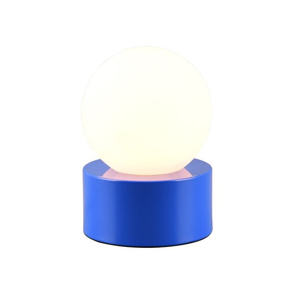 Синя настолна лампа със стъклен абажур (височина 17 cm) Countess - Trio-image-1