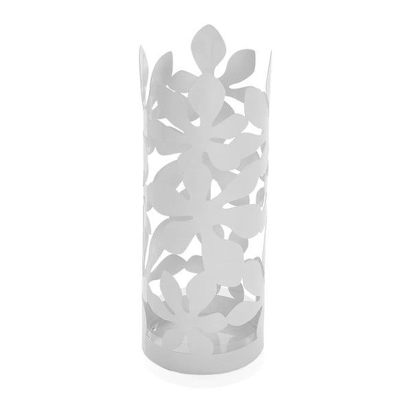 Бяла метална стойка за чадъри Flores, височина 49 cm - Versa