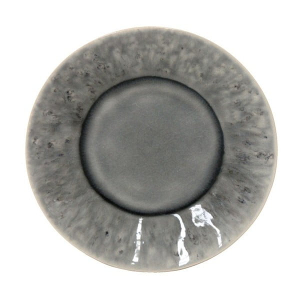 Šedý kameninový talíř Ego Dekor Madeira, ⌀ 16 cm
