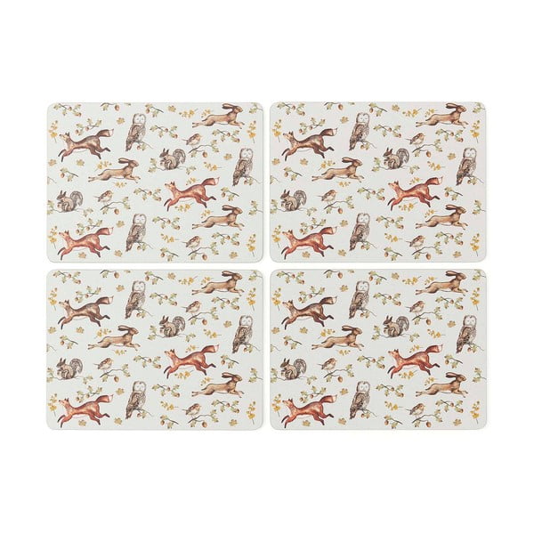 Коркови подложки за хранене в комплект 4 бр. 21x29 cm Forest Fable – Cooksmart ®-image-2