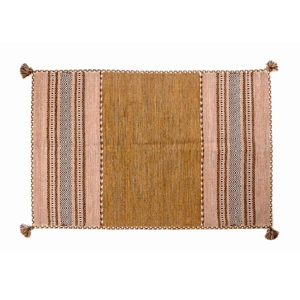 Oranžový ručně tkaný koberec Navaei & Co Kilim Tribal 607, 170 x 110 cm