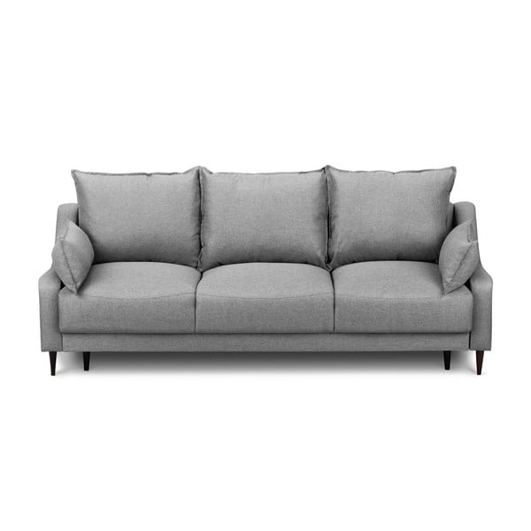 Сив разтегателен диван с място за съхранение Ancolie, 215 cm - Mazzini Sofas