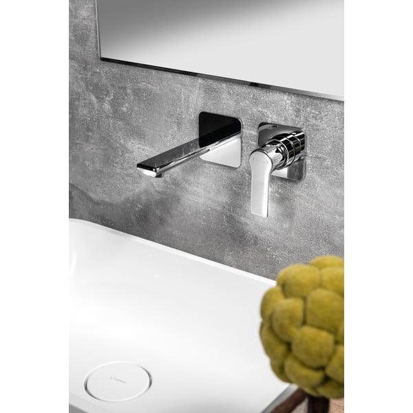 Вградена батерия за мивка в лъскаво-сребрист цвят (1 изход) Pax – Sapho-image-1