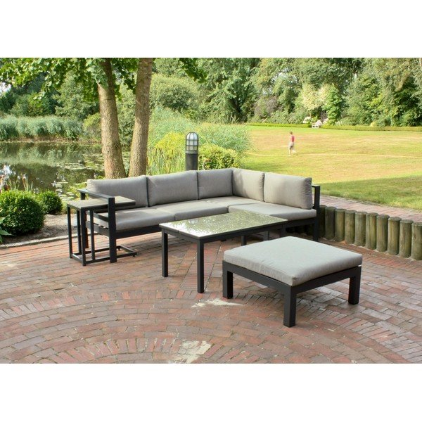 Градински комплект от ъглов диван и маси Miranda - Garden Pleasure-image-1