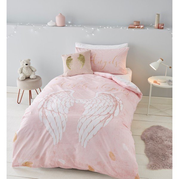 Детско спално бельо 200x135 cm Angel Wings - Catherine Lansfield-image-1