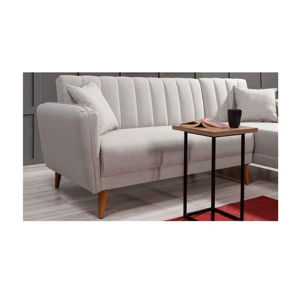 Бял разтегателен диван (десен ъгъл) Aqua – Balcab Home-image-3