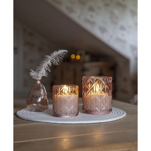 LED свещ на батерии (височина 10 cm) Flamme Romb – Star Trading-image-3