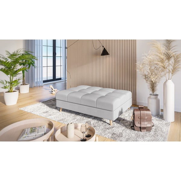 Сива табуретка за крака Ariella - Ropez-image-2