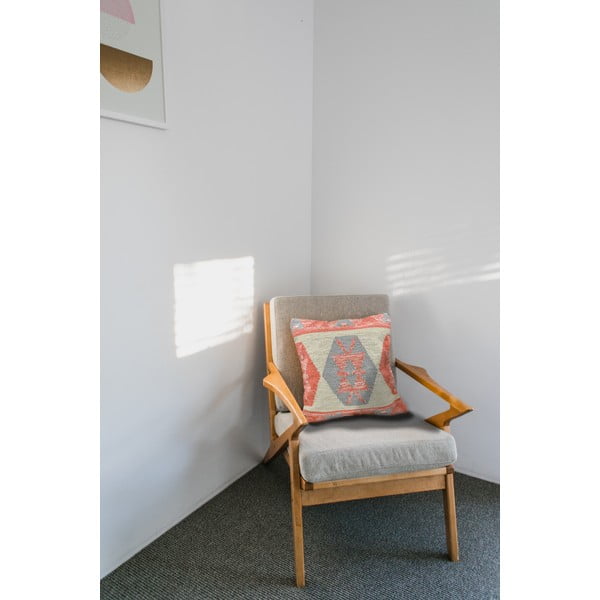 Възглавница за открито от рециклирана пластмаса Теракота, 45 x 45 cm - Green Decore-image-3