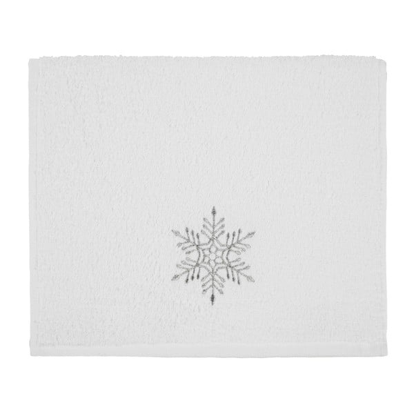 Хавлиена кърпа Christmas Snowflake White, 30 x 50 cm
