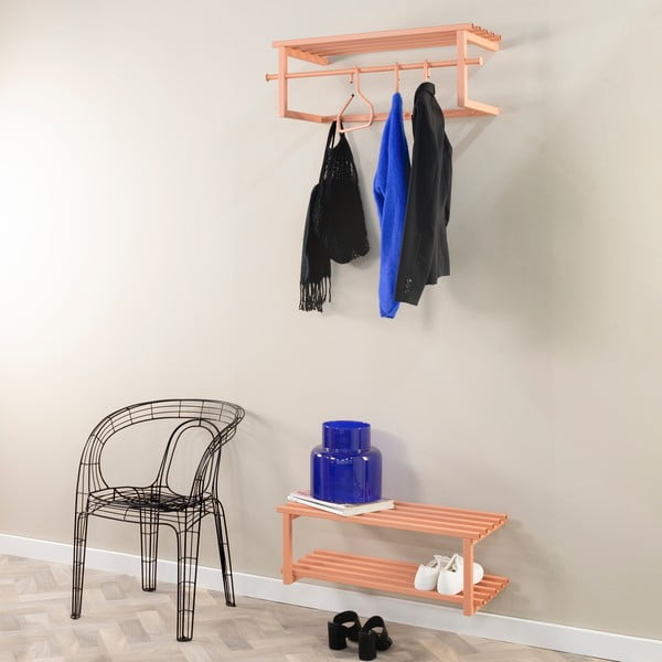 Метална висяща стойка за обувки в цвят сьомга 71x26x34 cm Marco – Spinder Design-image-3