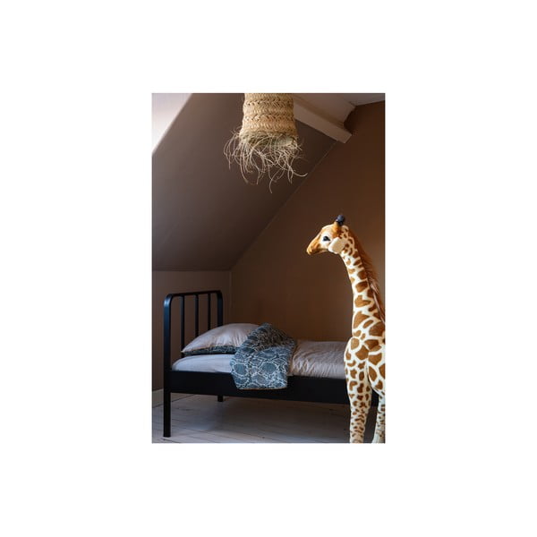 Черно метално единично легло с решетка 90x200 cm Mees - WOOOD-image-4