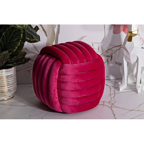 Розова кадифена табуретка Softy – Mauro Ferretti-image-1