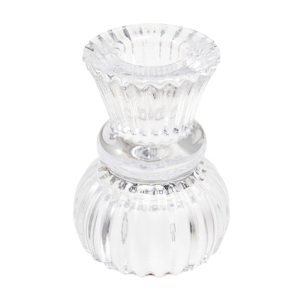 Нисък свещник от прозрачно стъкло - Rex London-image-1