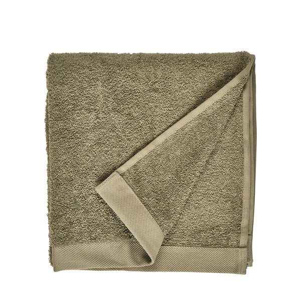 Маслиненозелена хавлиена кърпа от памук Organic, 100 x 50 cm Comfort Organic - Södahl
