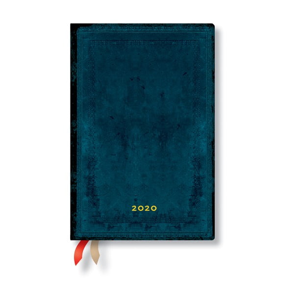 Син дневник за 2020 г. в твърда корица Calypso, 368 страници Calypso Bold - Paperblanks