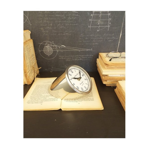 Стоманен настолен часовник Davide, височина 10 cm - Orchidea Milano
