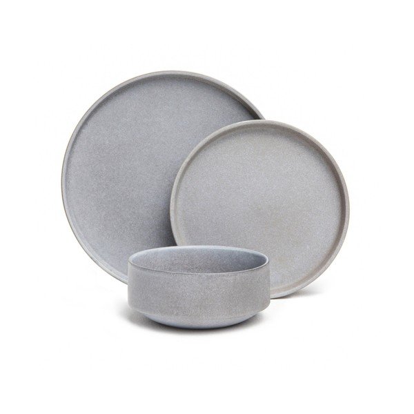 Керамичен сив комплект от 12 части Bonami selection Malia - Bonami Selection