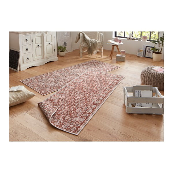 Červený vzorovaný oboustranný koberec vhodný i na ven bougari Curacao, 80 x 150 cm-image-4