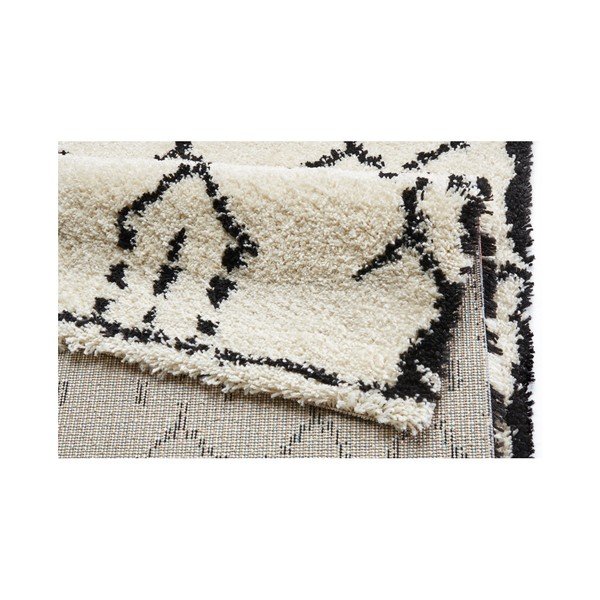 Bíločerný koberec Mint Rugs Allure Ronno White, 80 x 150 cm-image-2