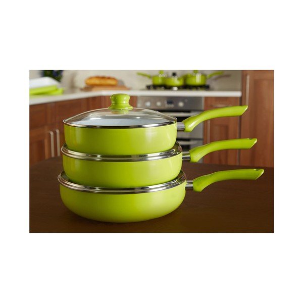 Zelená pánev s poklicí Premier Housewares, ⌀ 26 cm-image-1