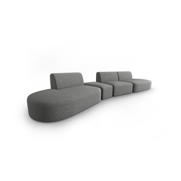 Сив диван 412 cm Shane - Micadoni Home-image-1
