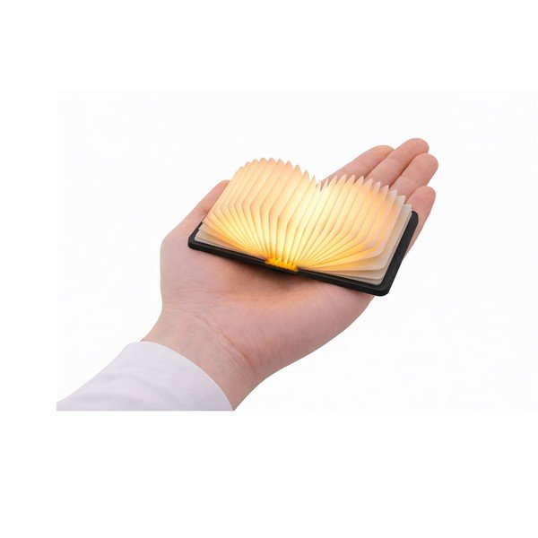 Черна преносима светлинна декорация с USB BookLight – Gingko-image-3