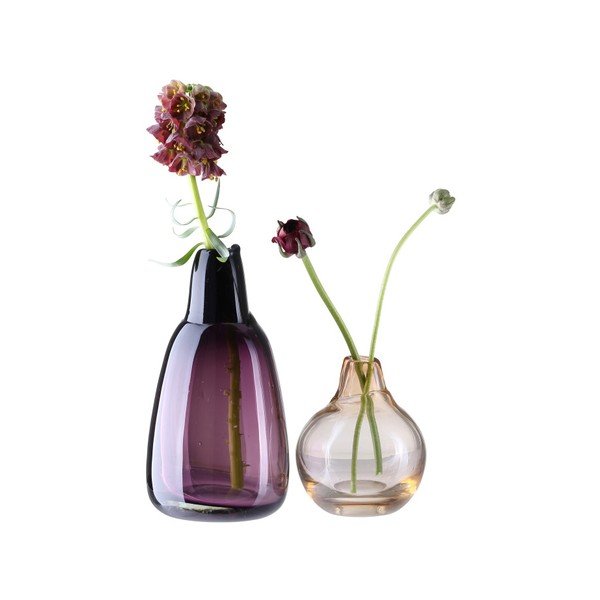 Стъклена ваза Bloed, височина 12 cm - A Simple Mess-image-2