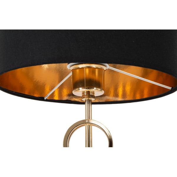Настолна лампа в черно и златисто Glam , височина 54,5 cm Rings - Mauro Ferretti-image-3