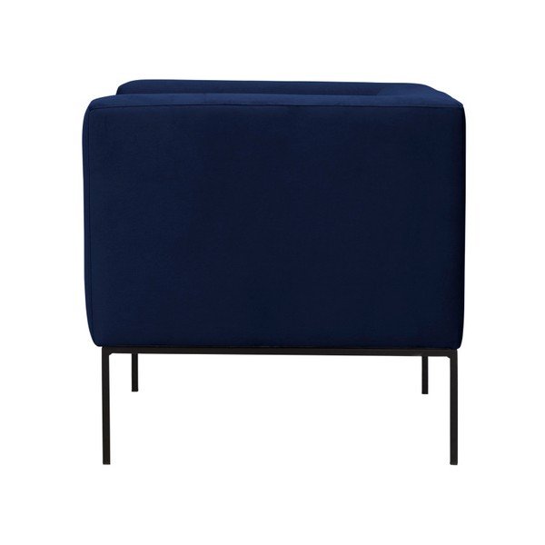 Тъмносиньо кадифено кресло Neptune - Windsor & Co Sofas-image-3
