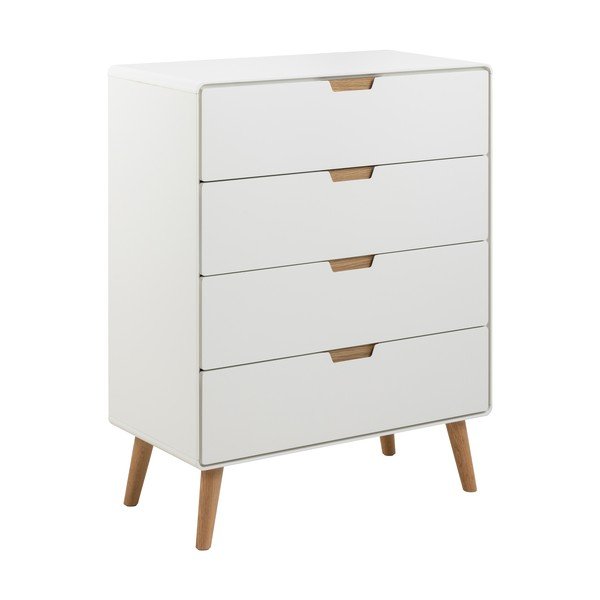 Бял скрин 80x100x40 cm Lowell – Actona-image-2