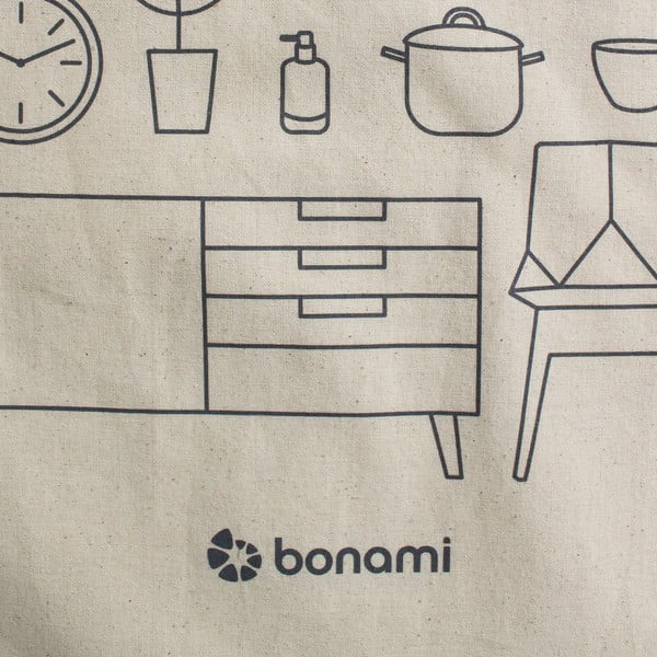 Кремава платнена чанта - Bonami-image-2