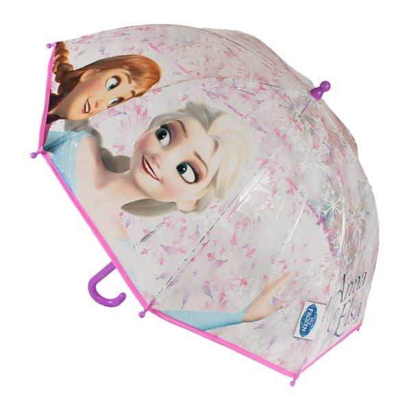 Dětský transparentní holový deštník Ambiance Anna And Elsa, ⌀ 71 cm