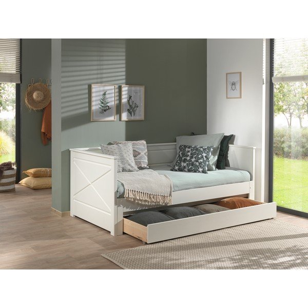 Бяла кутия за съхранение за детско легло PINO – Vipack-image-1