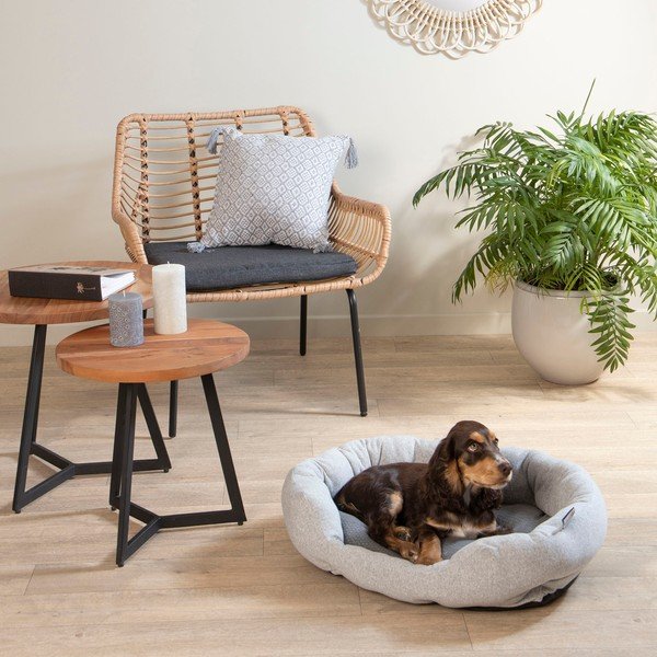 Сиво легло за куче 45x60 cm – Love Story-image-3