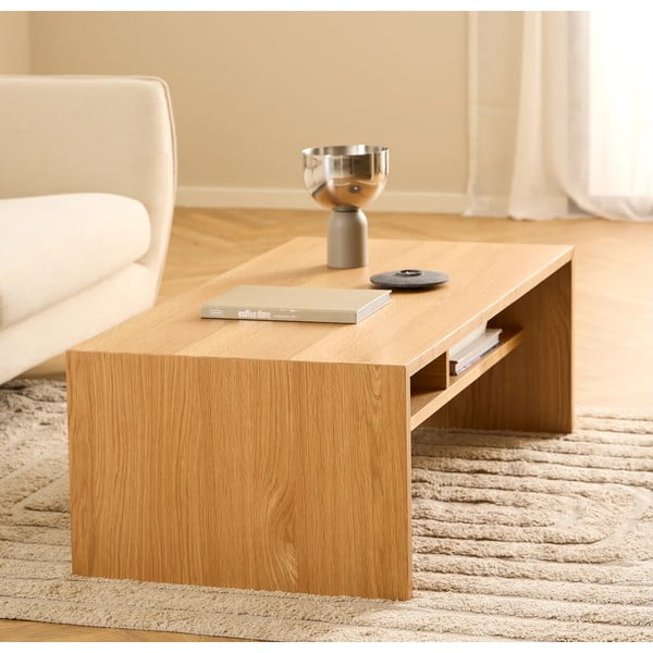 Масичка за кафе от декор от дъб  в естествен цвят  60x120 cm Arlon – Actona-image-1