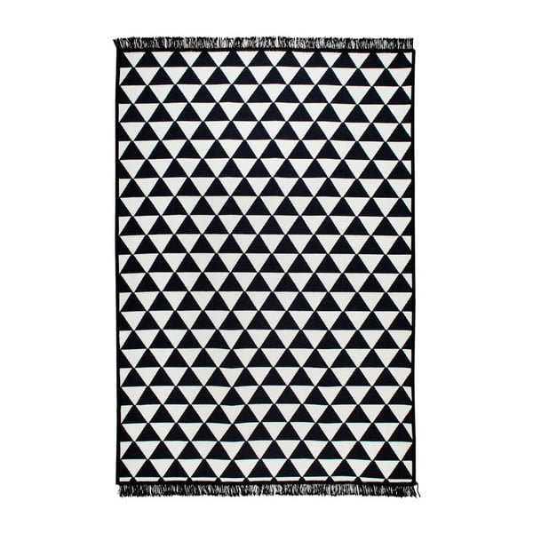 Черно-бял двустранен килим Apollon, 140 x 215 cm - Cihan Bilisim Tekstil