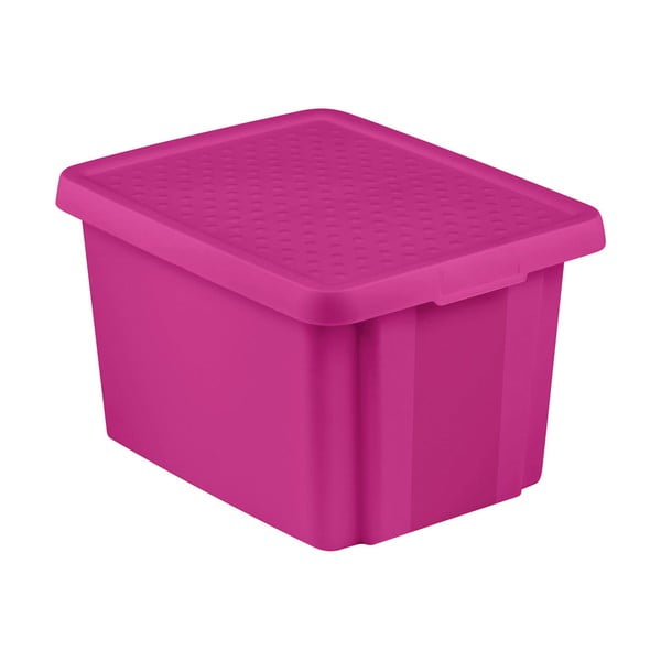 Лилава кутия за съхранение с капак , 26 л Essentials - Curver