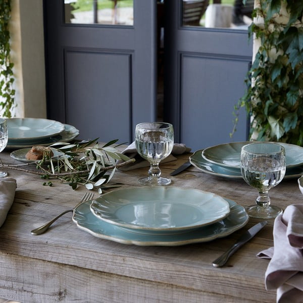 Тюркоазена керамична чиния , ⌀ 27 cm Alentejo - Costa Nova-image-2