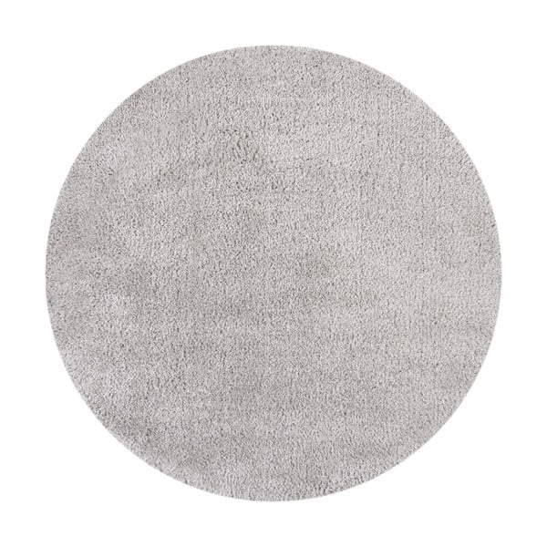 Светлосив кръгъл килим 133x133 cm - Flair Rugs