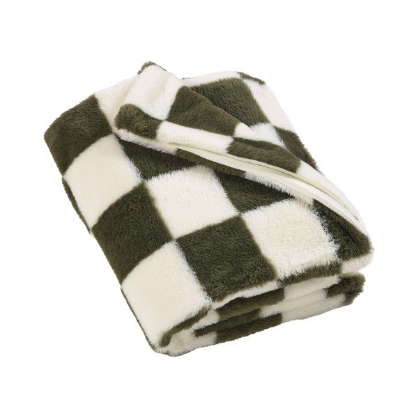 Бяло/зелено одеяло 130x170 cm Cosy Soft Checkerboard – Catherine Lansfield