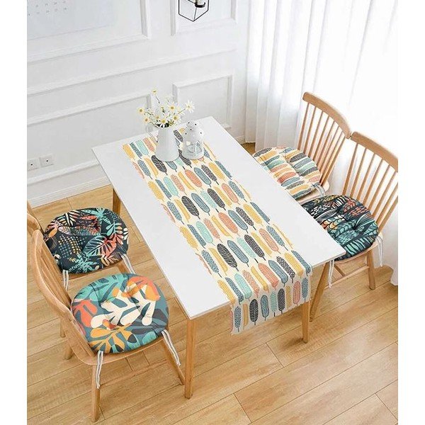 Комплект възгалвници за сядане и тишлайфер 5 бр. Long Leaves – Mila Home-image-1