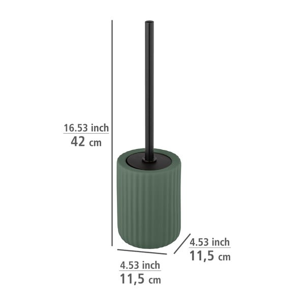 Зелена керамична четка за тоалетна Belluno - Wenko-image-1