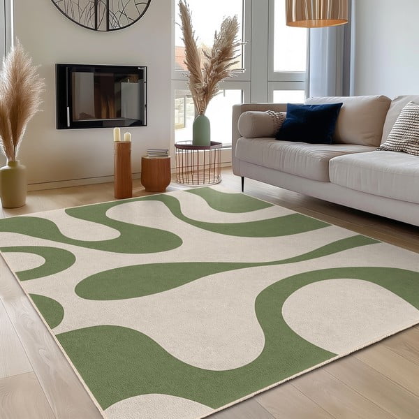 Зелен килим подходящ за пране 120x180 cm Matcha Latte – Mila Home-image-3
