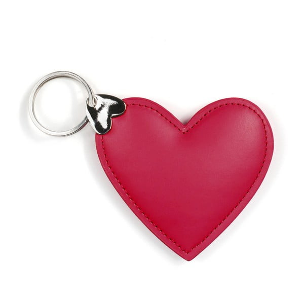 Červený přívěšek na klíče GO Stationery Hearts Key
